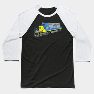 Freight Train Csx Engine Baseball T-Shirt